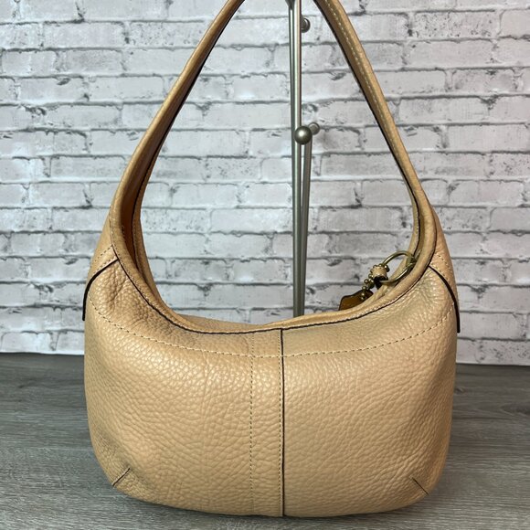 Coach Pebbled Leather Ergo Hobo Bag Demi Black 11611 Small - Picture 2 of 7